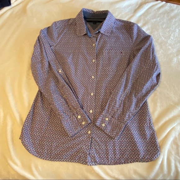 TOMMY HILFIGER / Long Sleeve Button Down Size M - Picture 1 of 12